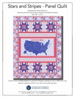 Stars and Stripes Panel Quilt by Heidi Pridemore